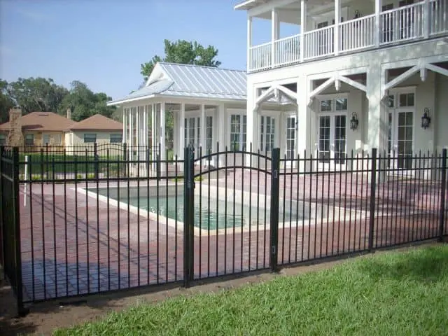 backyard pool fence